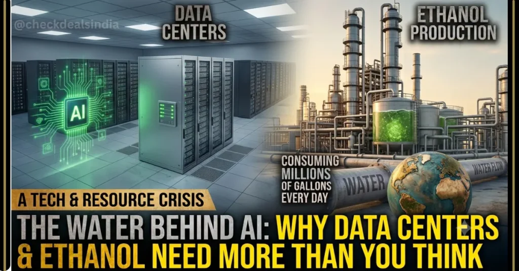 AI और इथेनॉल का पानी पर असर: क्या भारत पानी के बड़े संकट की ओर बढ़ रहा है?