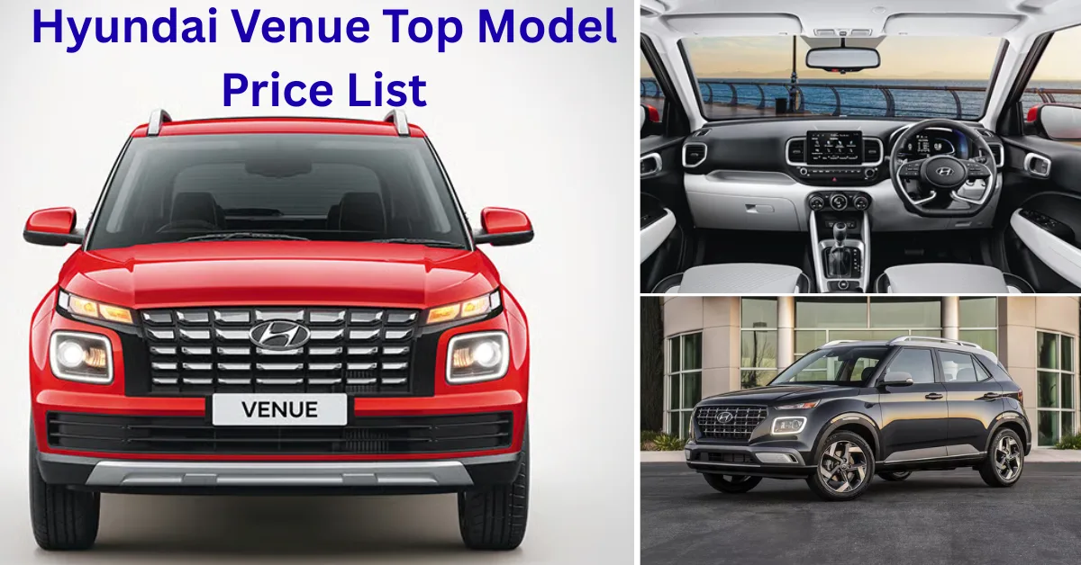 Hyundai Venue Top Model Price List