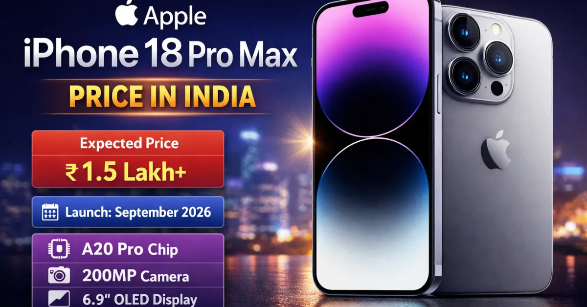 Apple iPhone 18 Pro Max Price in India