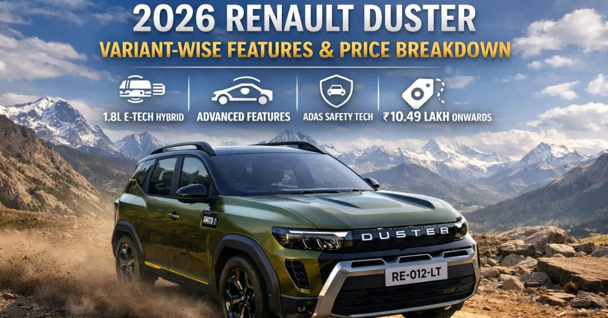2026 Renault Duster price range