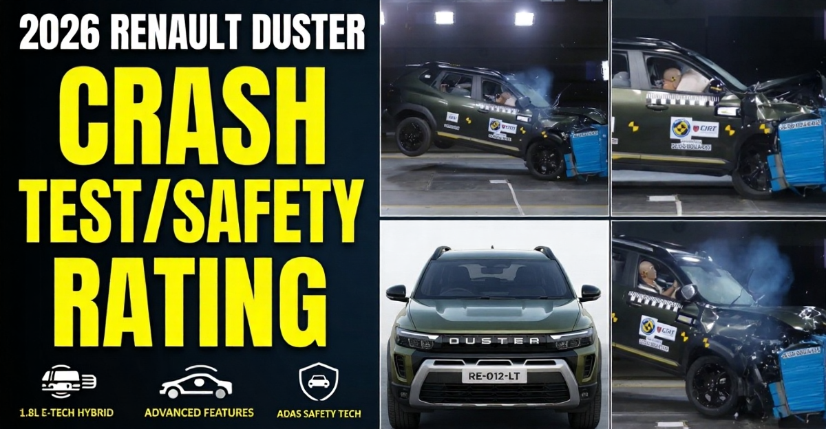 2026 Renault Duster safety rating and crash test