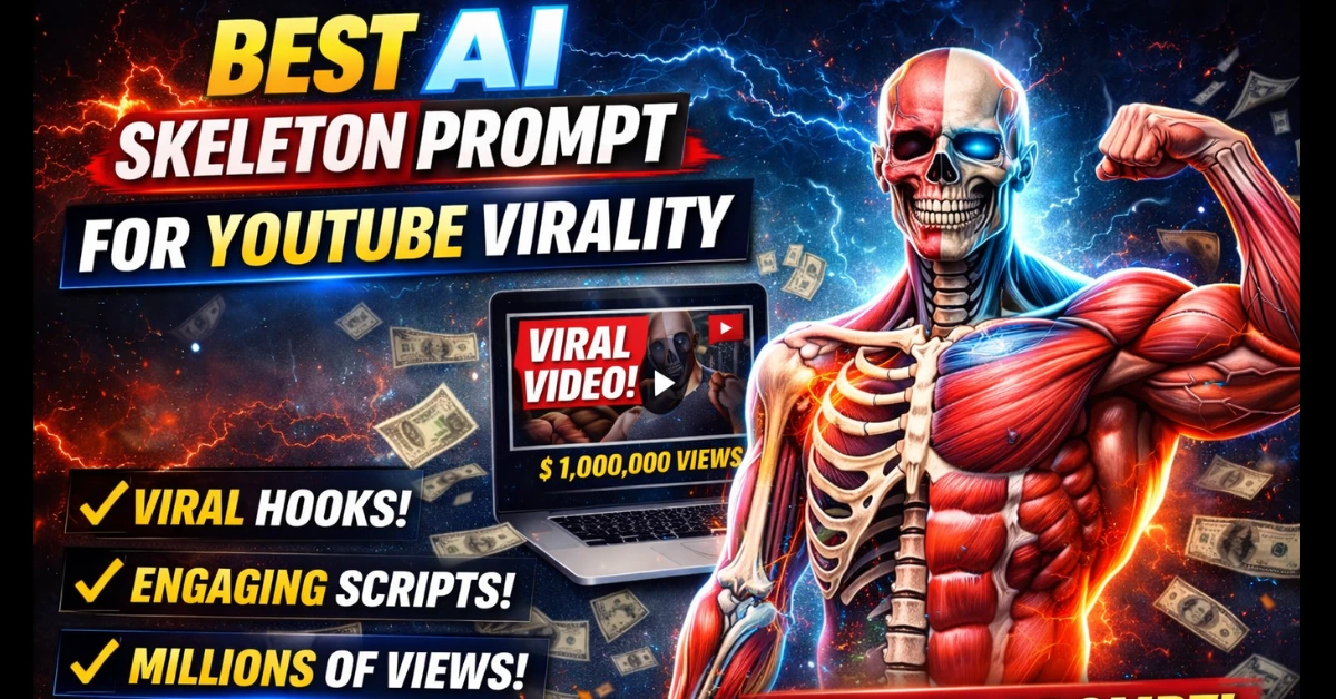 Best AI Skeleton Prompt to Create a Viral YouTube Channel